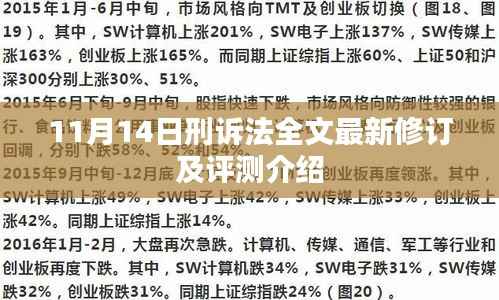 11月14日刑诉法全文最新修订及评测介绍