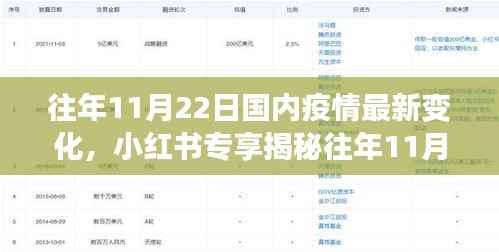 小红书独家揭秘，往年11月22日国内疫情的微妙变化与最新动态