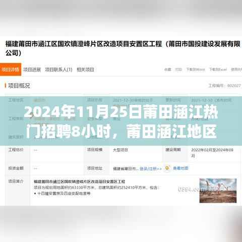 莆田涵江招聘热点解析,八小时工作制下的职场趋势与未来展望(2024年11月25日)