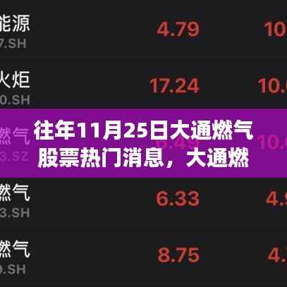 大通燃气股票风云回顾,揭秘往年1月25日热门消息回顾与影响