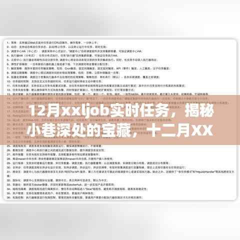 十二月XXLJob实时任务探秘，小巷深处的宝藏小店独家揭秘