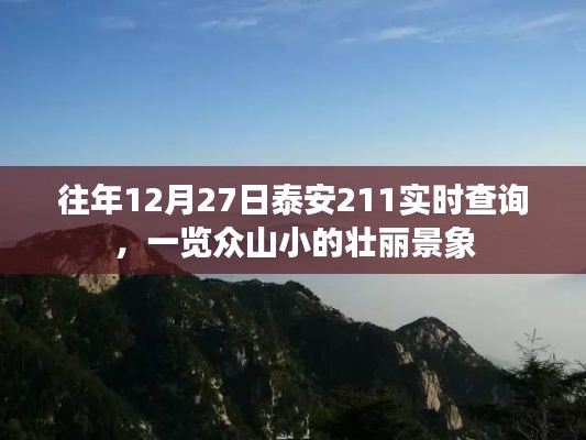 泰安211实时查询,壮丽景象一览众山小