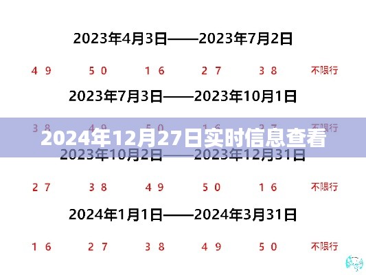 实时资讯速递，2024年12月27日最新动态