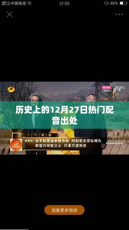 历史上的配音热潮,揭秘12月27日的热门角色声音来源