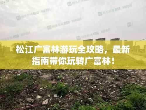 松江广富林游玩全攻略，最新指南带你玩转广富林！