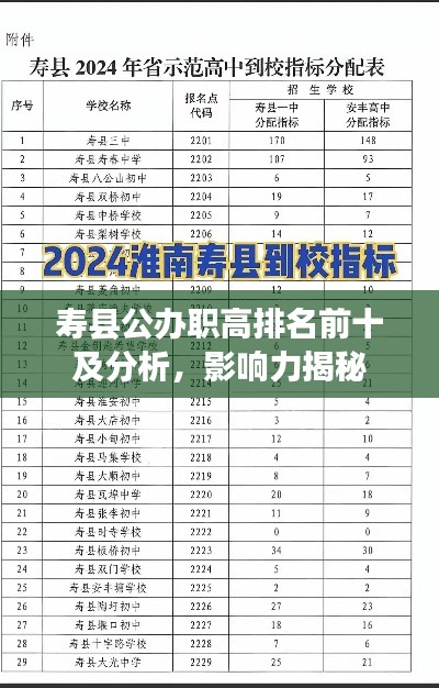 寿县公办职高排名前十及分析，影响力揭秘